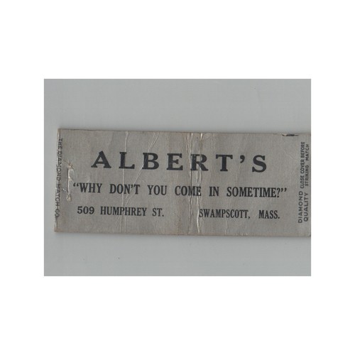 1930s matchbook cover - matchbook, no